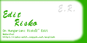edit risko business card